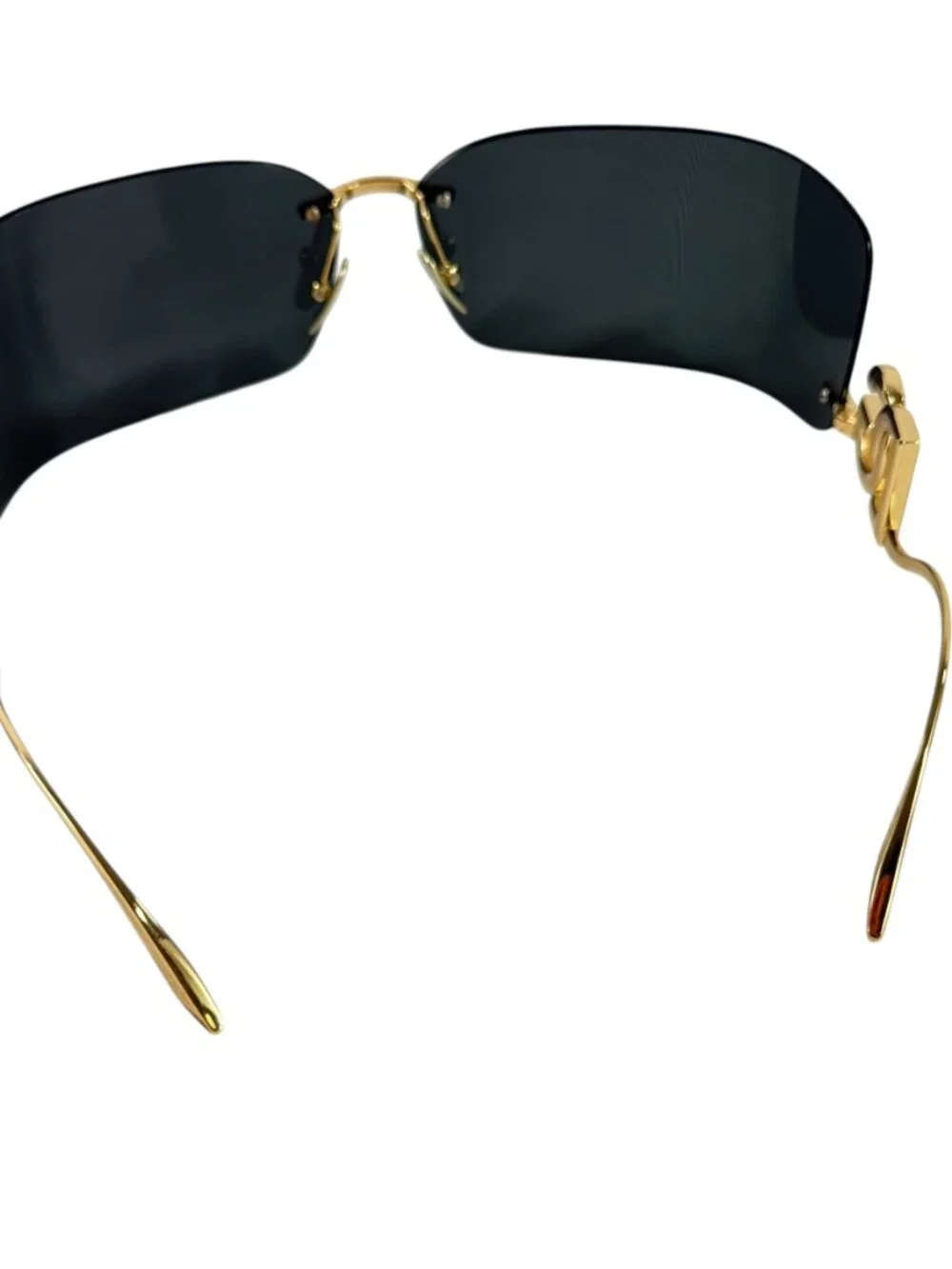DOLCE & GABBANA DG2319 Gold Frame Black Sunglasses Made in Italy